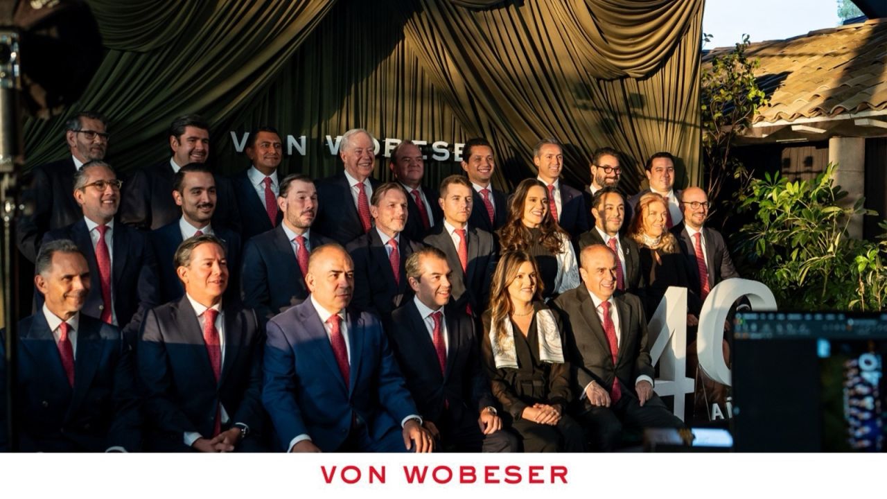 Firm members at the 40th anniversary celebration